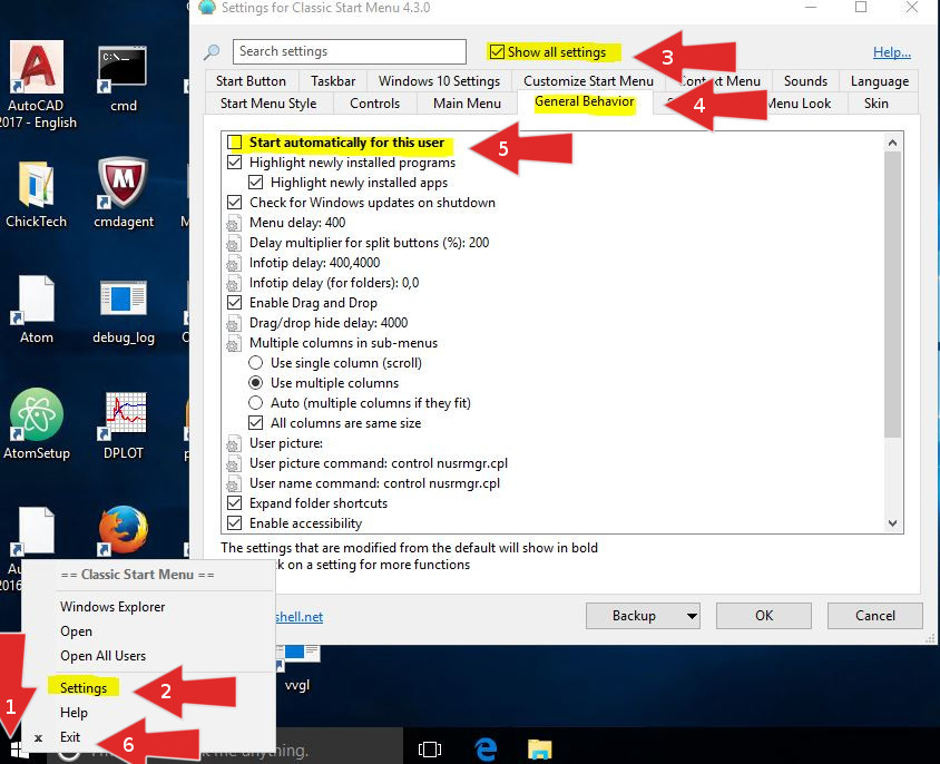 844x686 Disabling Classic Shell On Windows Computer Action Team