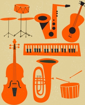 299x368 Classical Music Instrument Icons Free Vector Download
