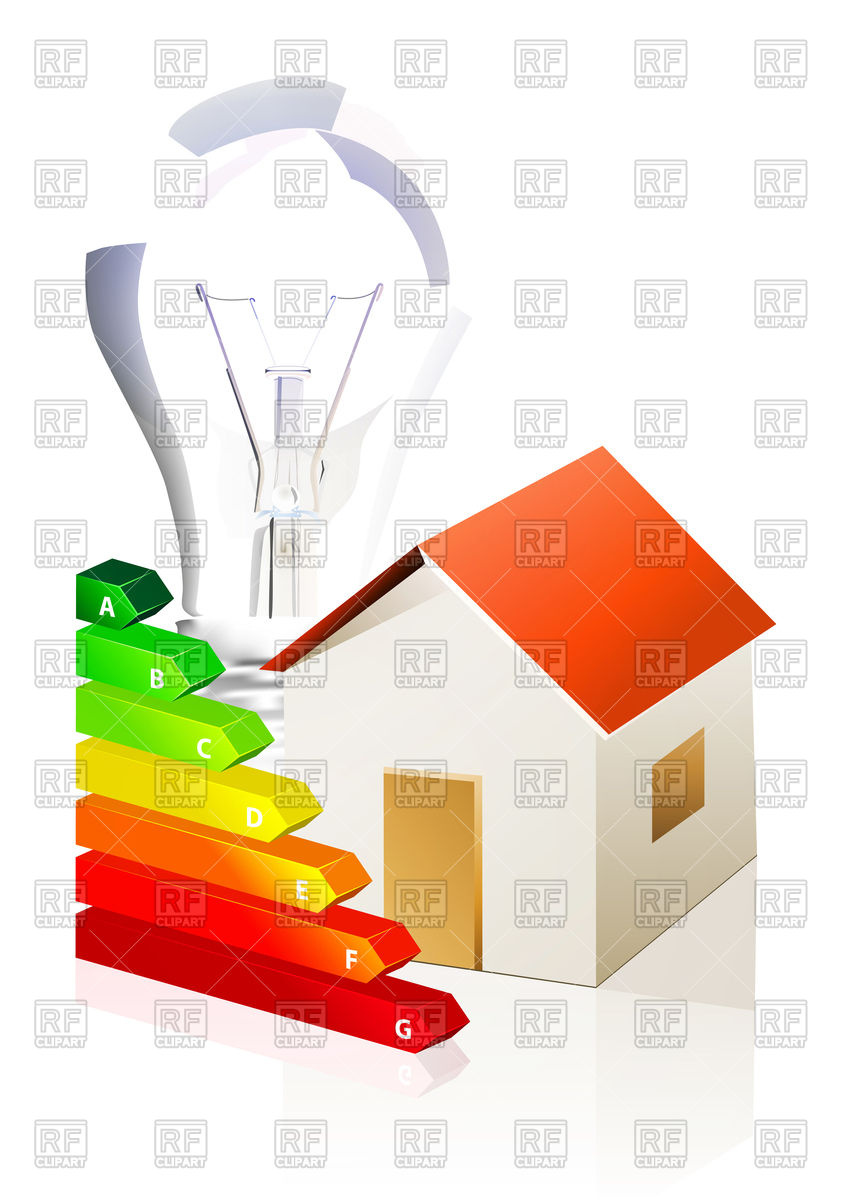 867x1200 House And Energy Classification Icon Vector Image Of Architecture