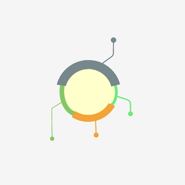 640x640 Circular Decomposition Classification Icon, Circle, Line