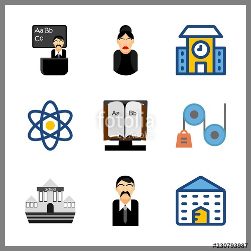 500x500 Classroom Icon Male Teacher And Teacher Vector Icons In Classroom