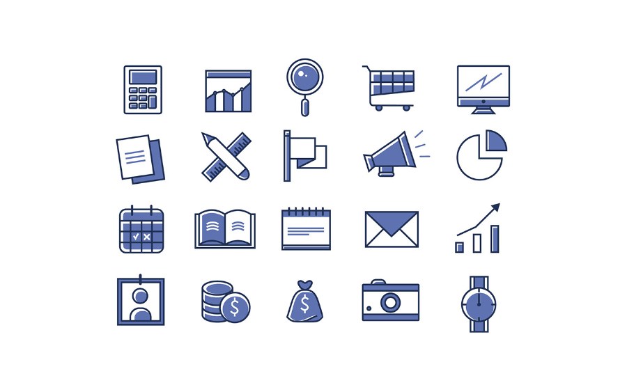 900x563 Free Office Linear Icon Pack Free Design Resources