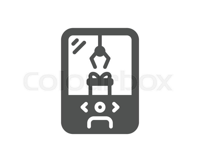 800x647 Crane Claw Machine Icon Amusement Stock Vector Colourbox