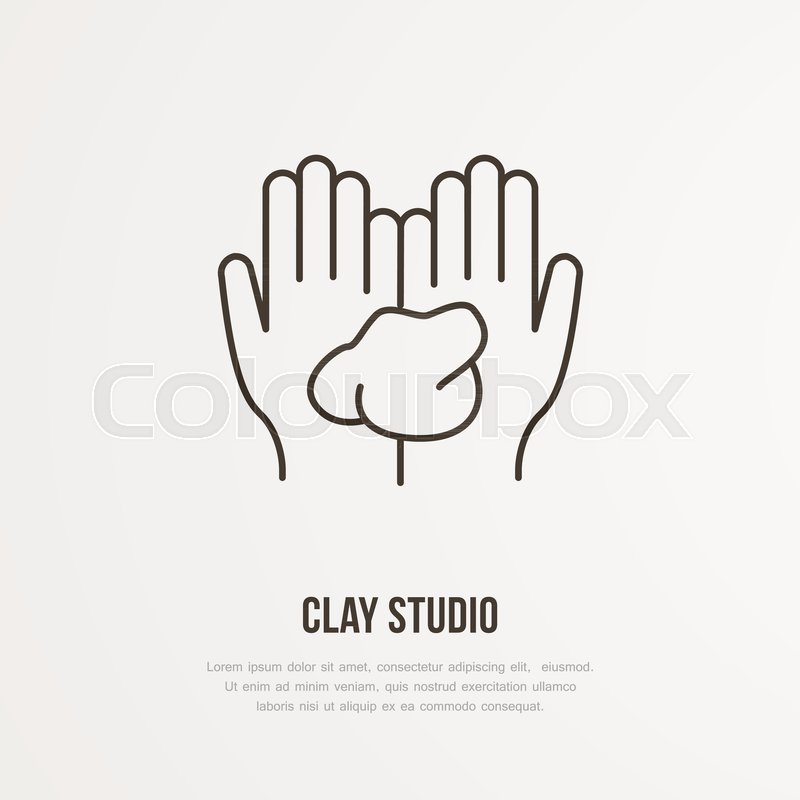 800x800 Illustration Of Hands Holding Clay Stock Vector Colourbox