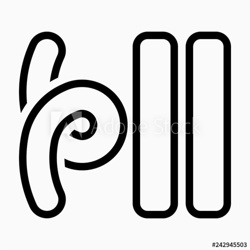 500x500 Outline Modeling Clay Pixel Perfect Vector Icon