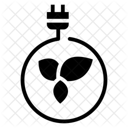 256x256 Clean Energy Icon Of Glyph Style