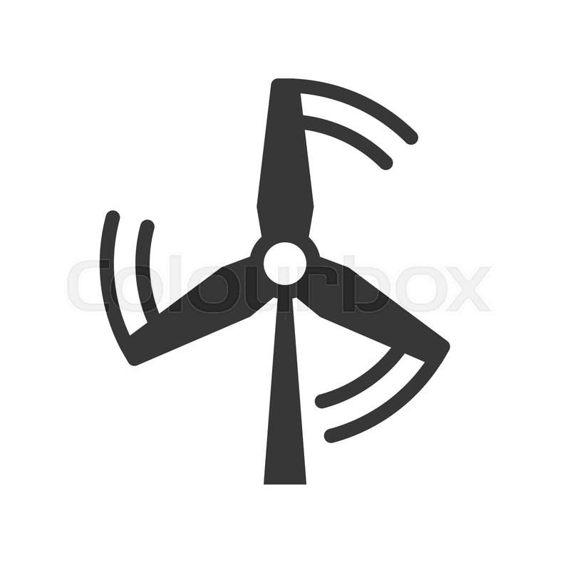 800x800 Windmill Energy Vector Icon Clean Stock Vector Colourbox