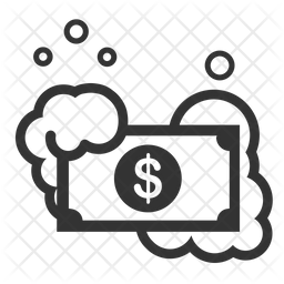 256x256 Clean Up Money Icon Of Glyph Style