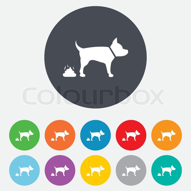 800x800 Feces Sign Icon Clean Up After Pets Stock Vector Colourbox