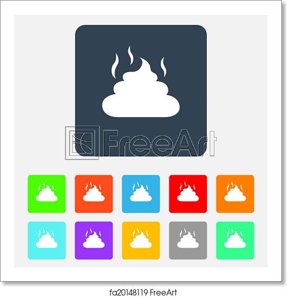 561x581 Free Art Print Of Feces Sign Icon Clean Up After Pets Symbol