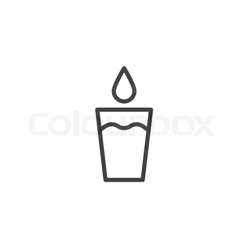 800x800 Glass Of Clean Water With Drop Falling Stock Vector Colourbox