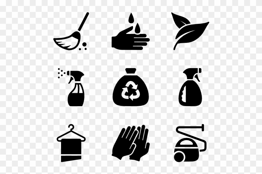 880x585 Cleaning Icon Packs Vector