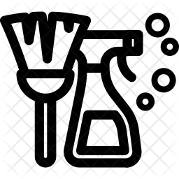 256x256 Cleaning Icon Of Line Style