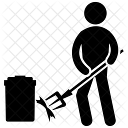 256x256 Garden Cleaning Icon Of Glyph Style