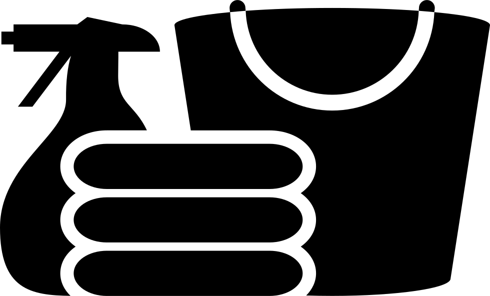 980x592 Cleaning Materials Silhouette Png Icon Free Download