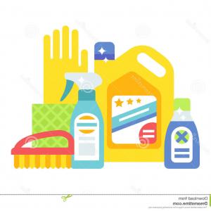 300x300 Stock Illustration Cleaning Tools Vector Set Detergents Cleaning