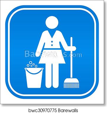 362x382 Cleaning Service Icon, Art Print Barewalls Posters Prints