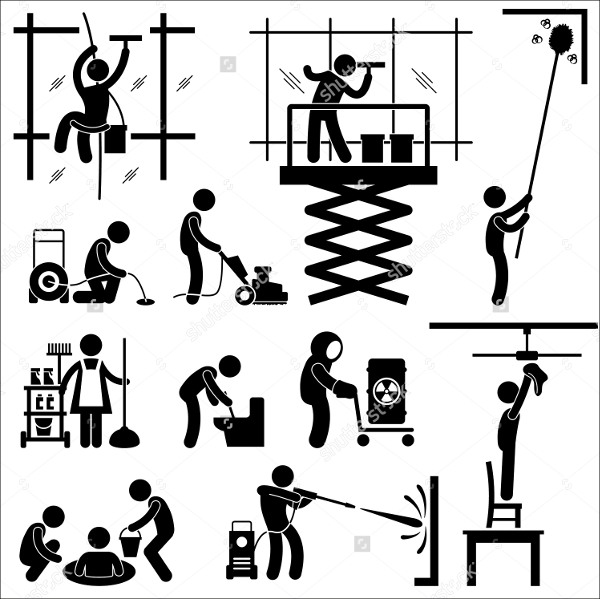 600x599 Cleaning Icons