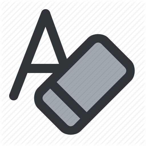 512x512 Clear, Erase, Formatting, Styling, Text, Typography Icon