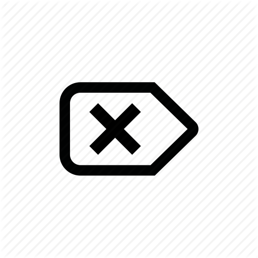 512x512 Clear, Delete, Garbage, Label, Remove, Tag, Trash Icon