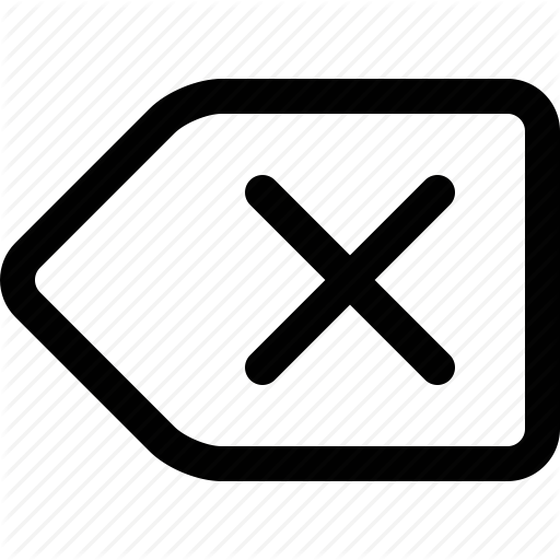 512x512 Back, Backspace, Clear, Delete, Key, Remove, Text Icon