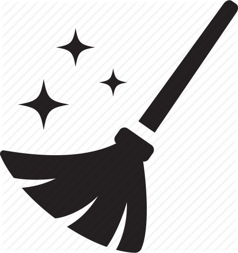 480x512 Broom, Clean, Clear, Dust, Housework, Sweep Icon