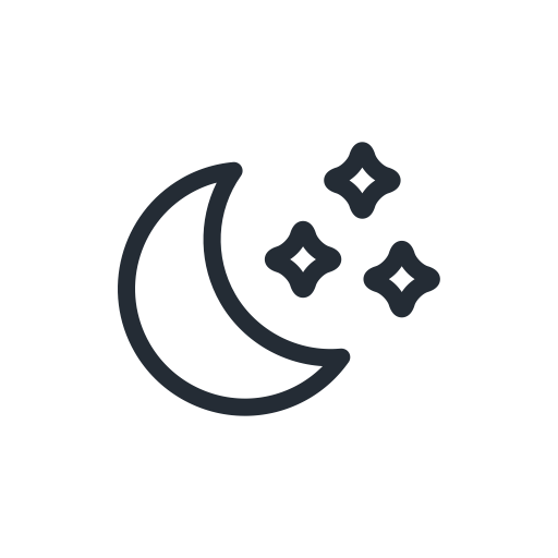 512x512 Clear, Moon, Night, Sky, Star, Stars, Weather Icon