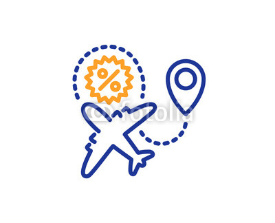 400x324 Flight Sale Line Icon Shopping Discount Sign Clearance Symbol