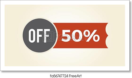 560x330 Free Art Print Of Off Sale Clearance Icon Vector Illustration