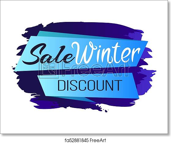 560x470 Free Art Print Of Winter Sale Clearance Icon Vector Illustration