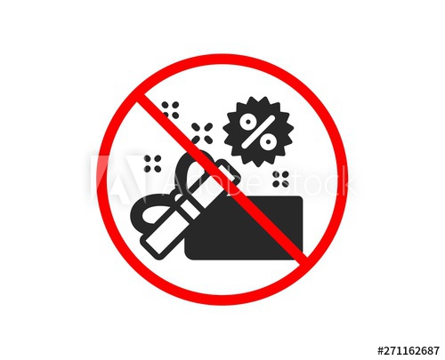 500x405 No Or Stop Sale Gift Box Icon Shopping Discounts Sign Clearance