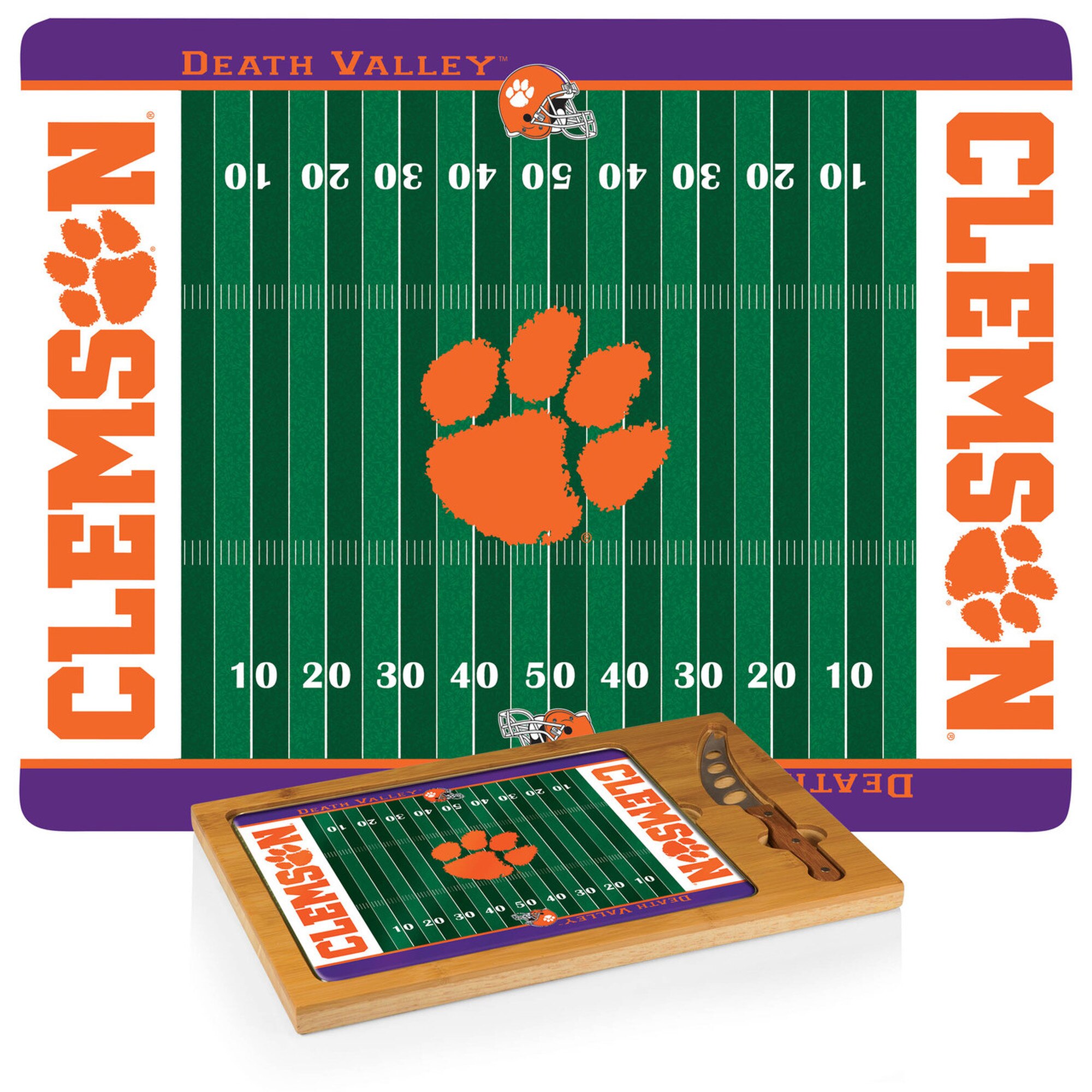 2000x2000 Clemson Tigers Icon Cheese Tray