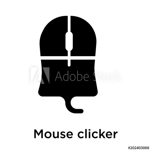 Mouse Clicker Icon Isolated On White Background 500x500 Mouse Clicker Icon Isolated On White Background