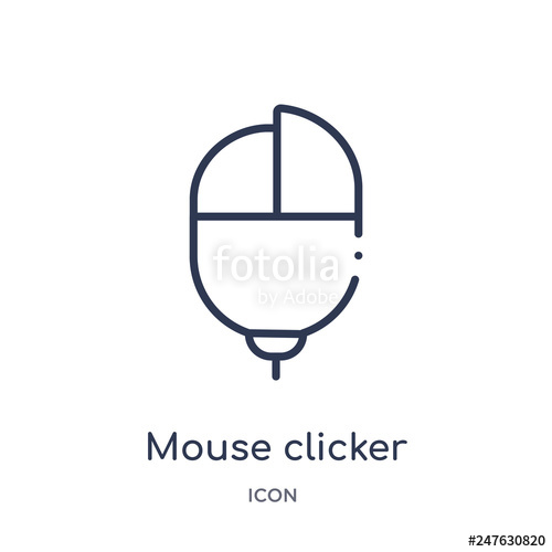 Mouse Clicker Icon From User Interface Outline Collection Thin 500x500 Mouse Clicker Icon From User Interface Outline Collection Thin