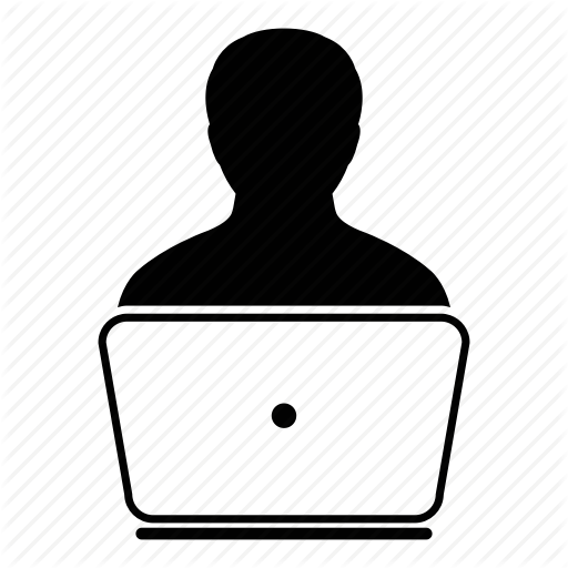 512x512 Client, Computer, Employee, Laptop, Person, User Icon