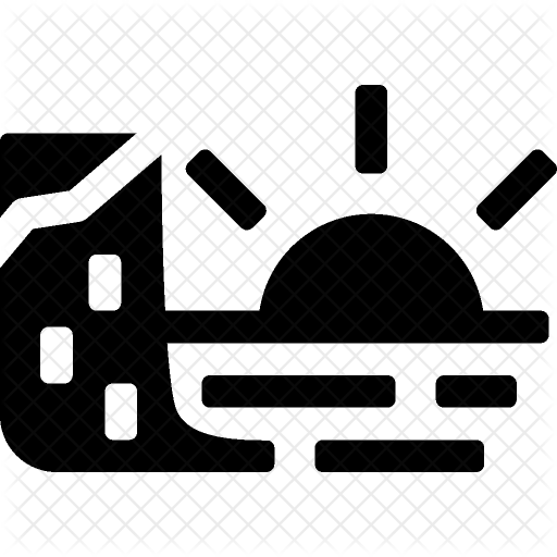 512x512 Cliff Icon Of Glyph Style