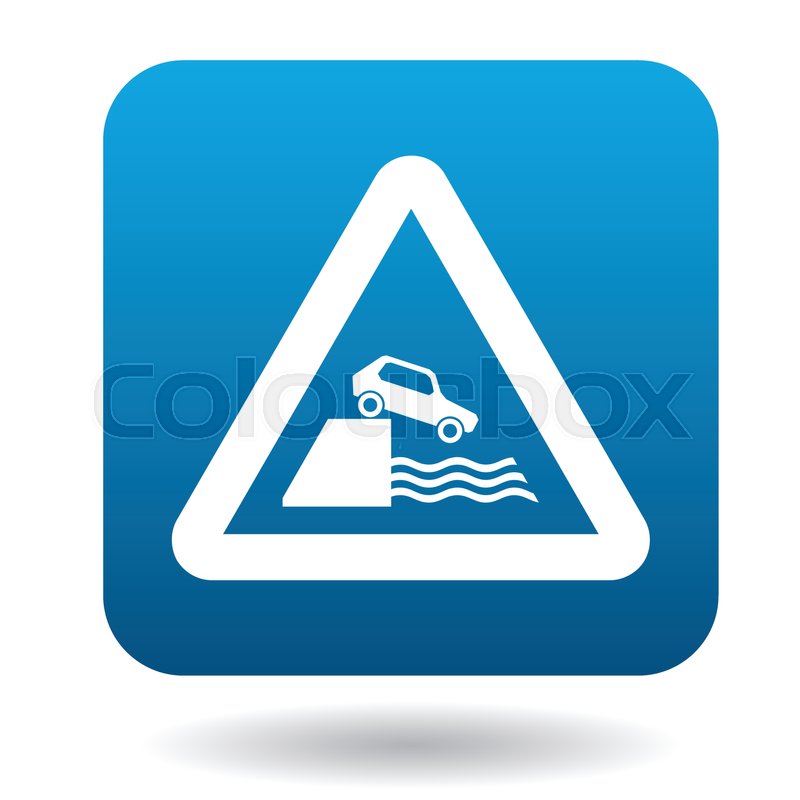 800x800 Sign In Front Of Cliff Icon In Simple Stock Vector Colourbox