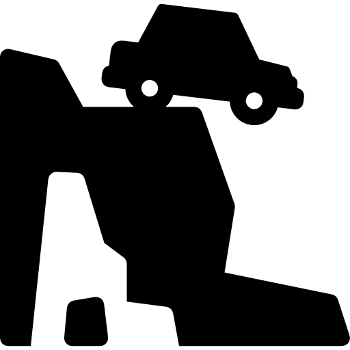 512x512 Car Falling Cliff Icons Free Download