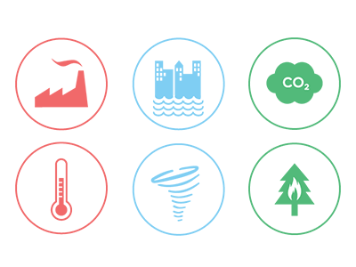 400x300 Climate Change Icons