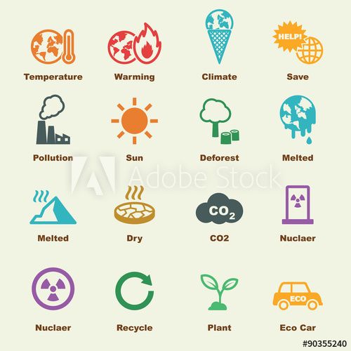 500x500 Global Warming Elements Climate Change Summit Business Icon