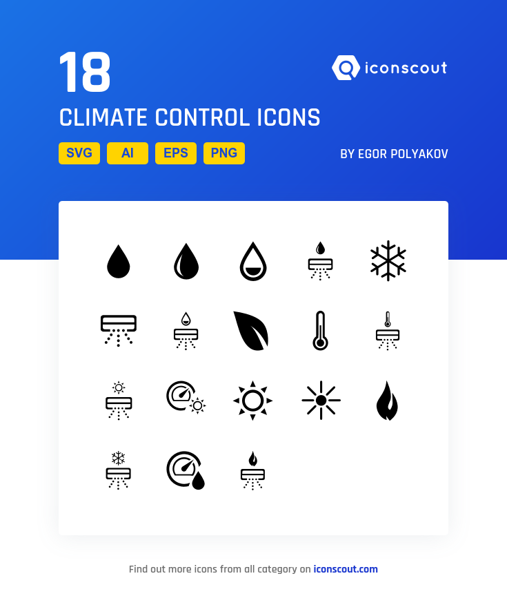 735x876 Climate Control Icon Pack