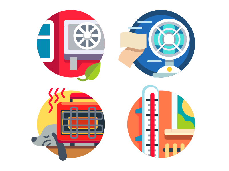 800x600 Climate Control Icons