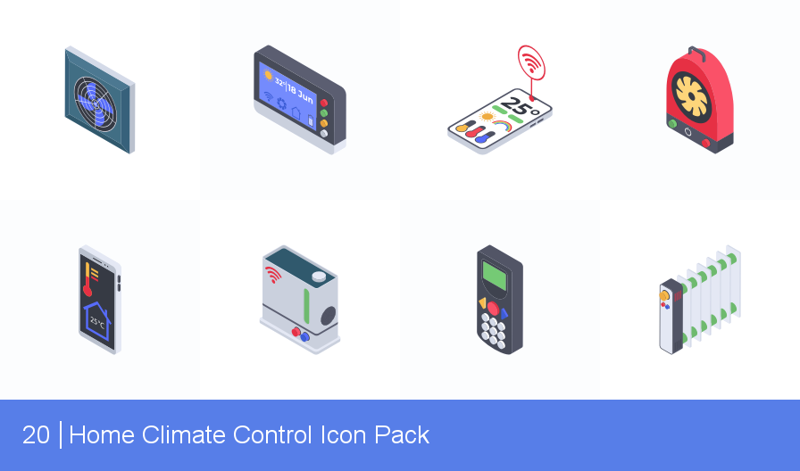 896x528 Download Home Climate Control Icon Pack