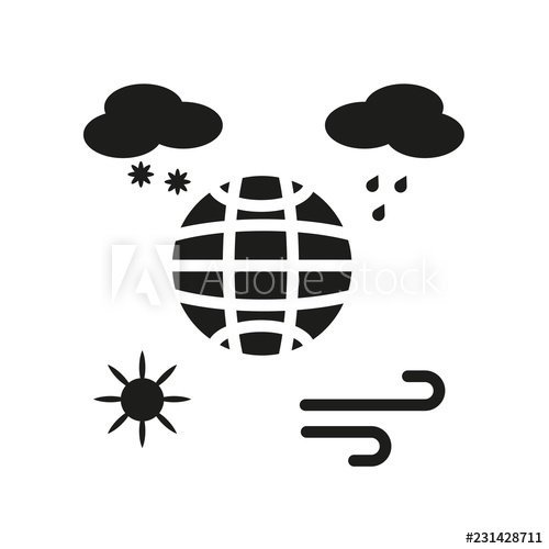 500x500 Climate Icon Trendy Climate Logo Concept On White Background