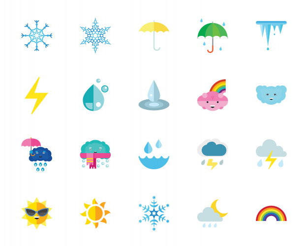 626x500 Weather And Climate Icon Set Vector Free Download
