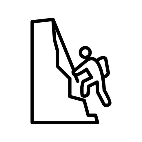 490x490 Climbing Icon Vector Illustration
