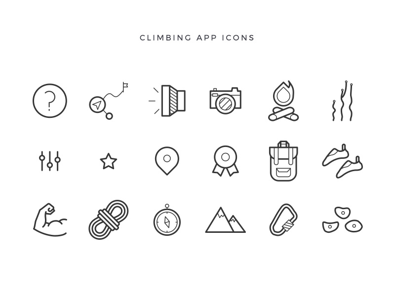 800x600 Climbing Icons
