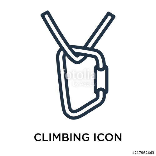 500x500 Climbing Icons Isolated On White Background Modern And Editable