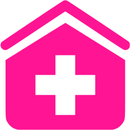 256x256 Deep Pink Clinic Icon