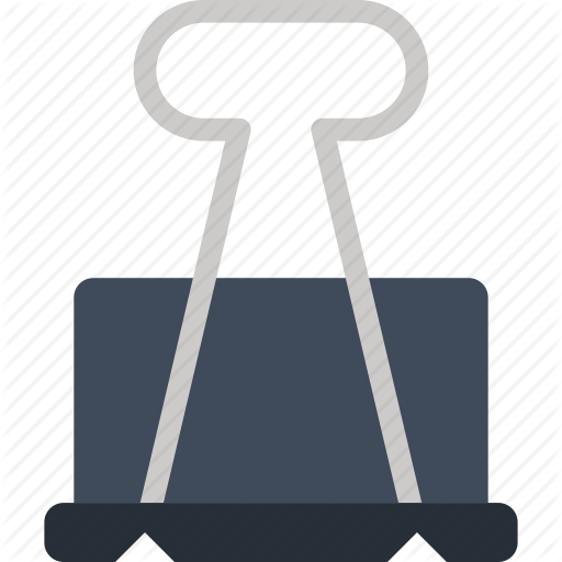 512x512 Binder, Clip, Equipment, File, Holder, Office, Paperclip Icon